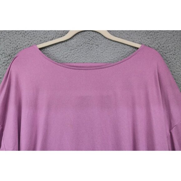 J.Jill Fit Crossover Back Purple Tee-Size 3X - Picture 4 of 8